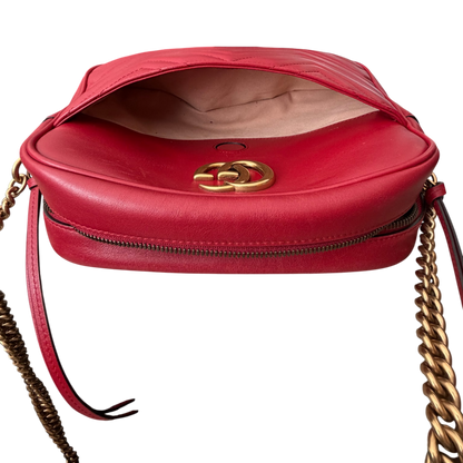 Gucci GG Marmont Small Camera Bag Red