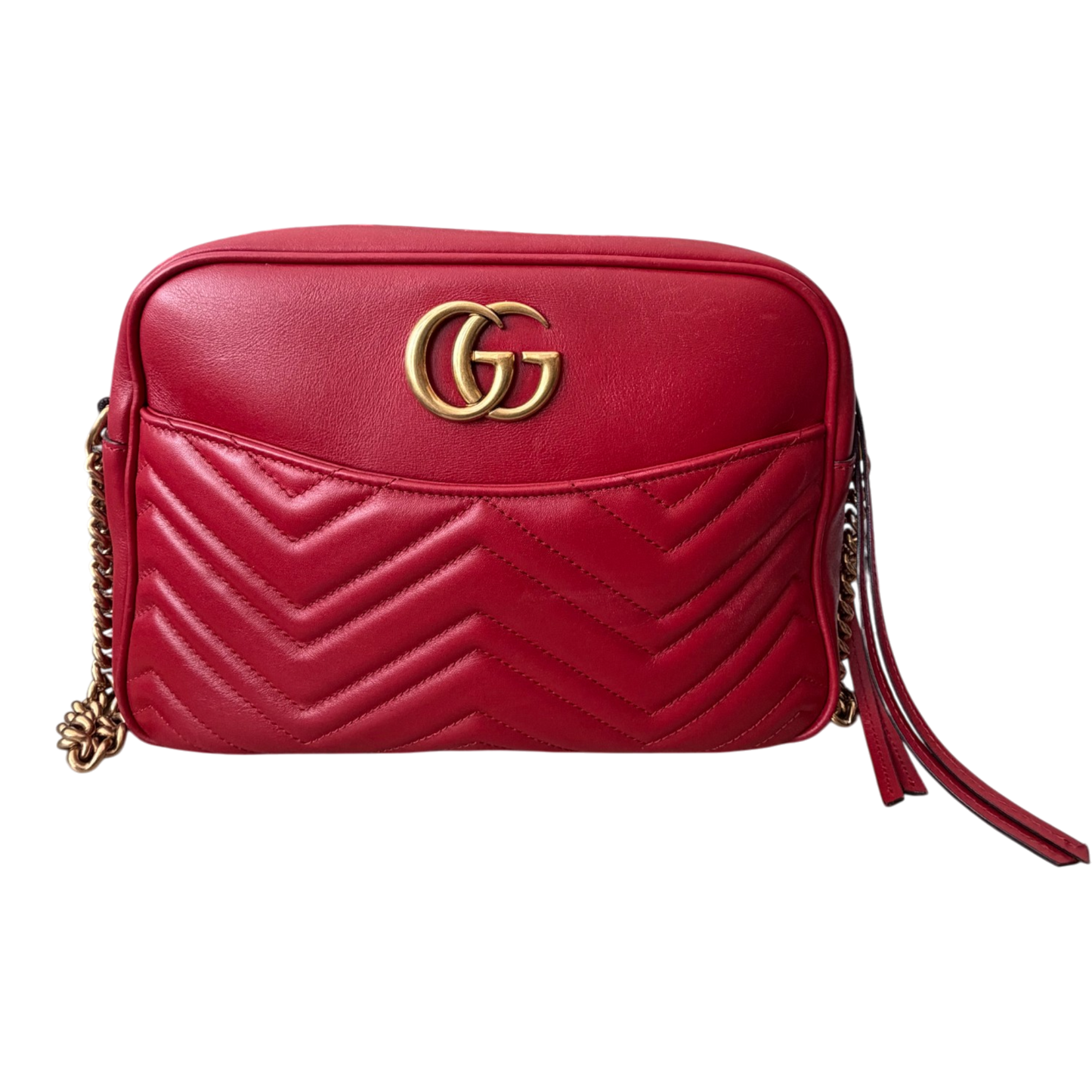 Gucci GG Marmont Small Camera Bag Red