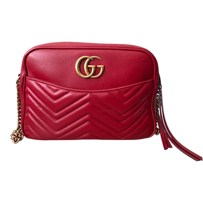 Gucci GG Marmont Small Camera Bag Red