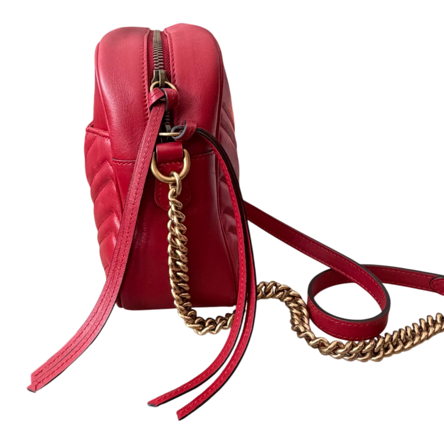 Gucci GG Marmont Small Camera Bag Red