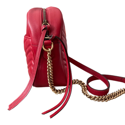 Gucci GG Marmont Small Camera Bag Red