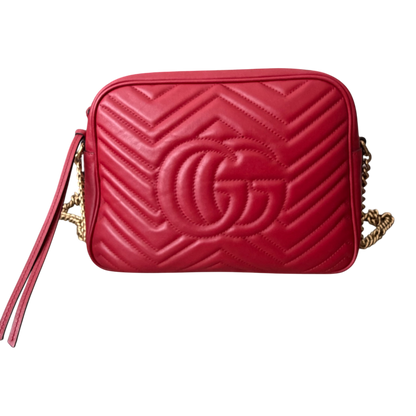 Gucci GG Marmont Small Camera Bag Red