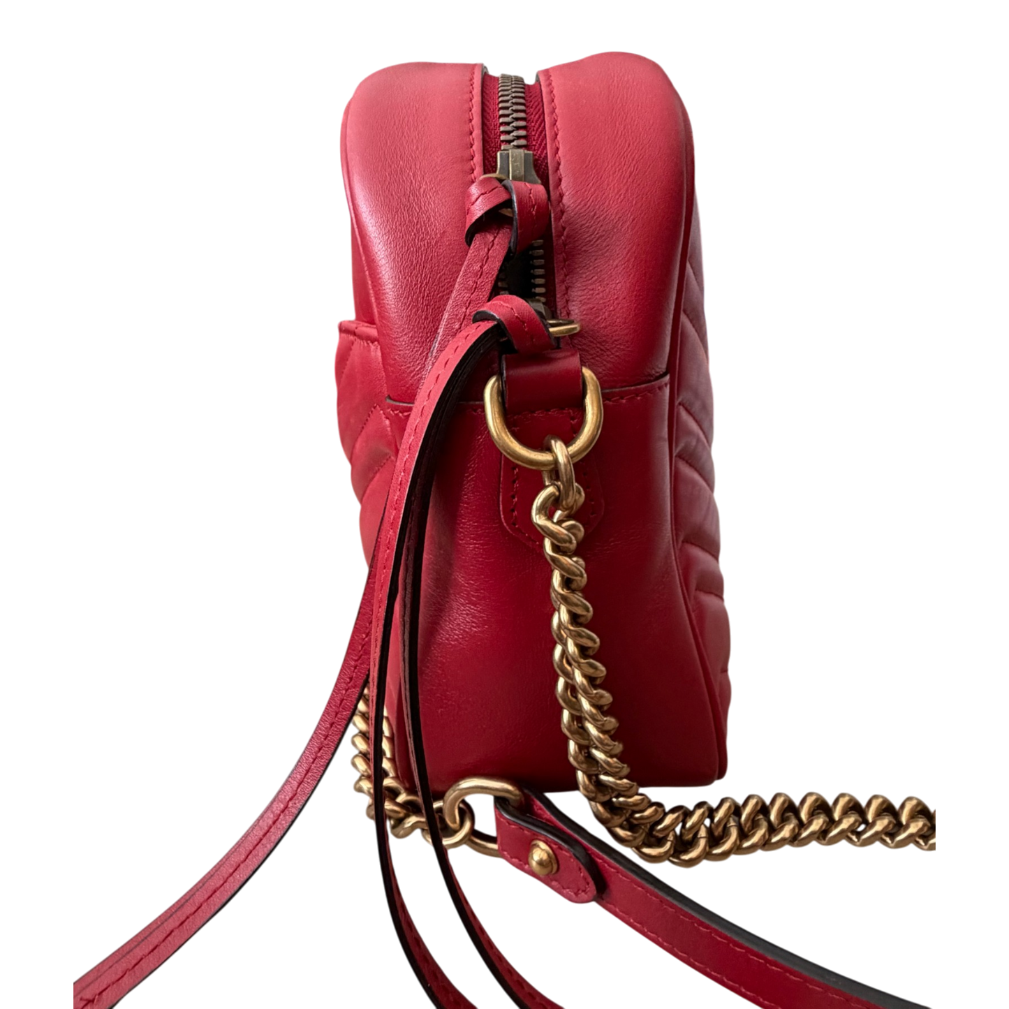 Gucci GG Marmont Small Camera Bag Red