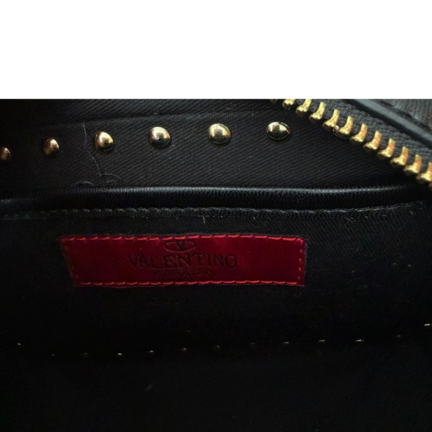 Valentino Garavani Rockstud Camera Crossbody Bag Black Leather | Gold Rockstud Hardware