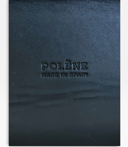 Polène Cyme Canvas Edition Ecru Cream Black Leather Trim Tote Shoulder Bag