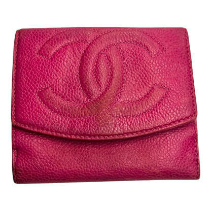 Chanel Vintage Wallet in Pink Caviar Leather
