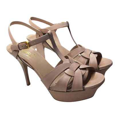 Saint Laurent Tribute Leather Platform  38.5