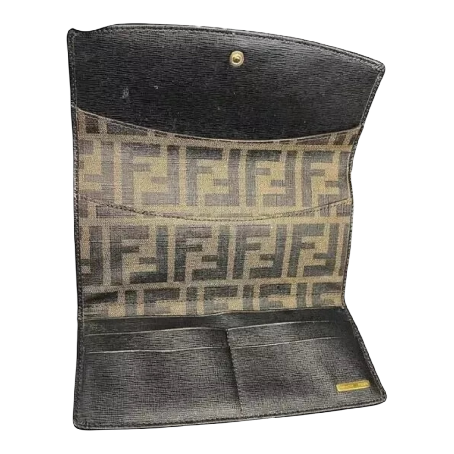 FENDI Tobacco Zucca Continental Wallet