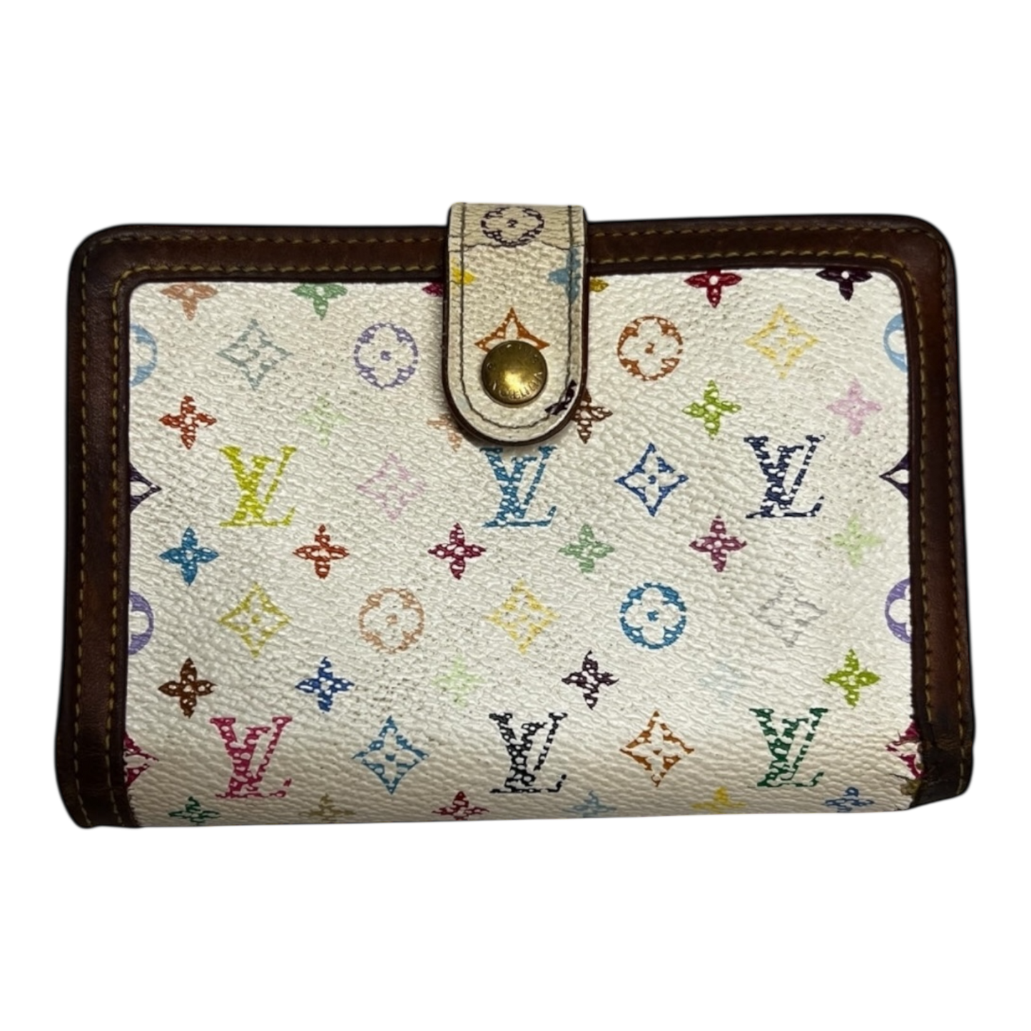 Louis Vuitton Vintage Murakami French Kisslock Wallet