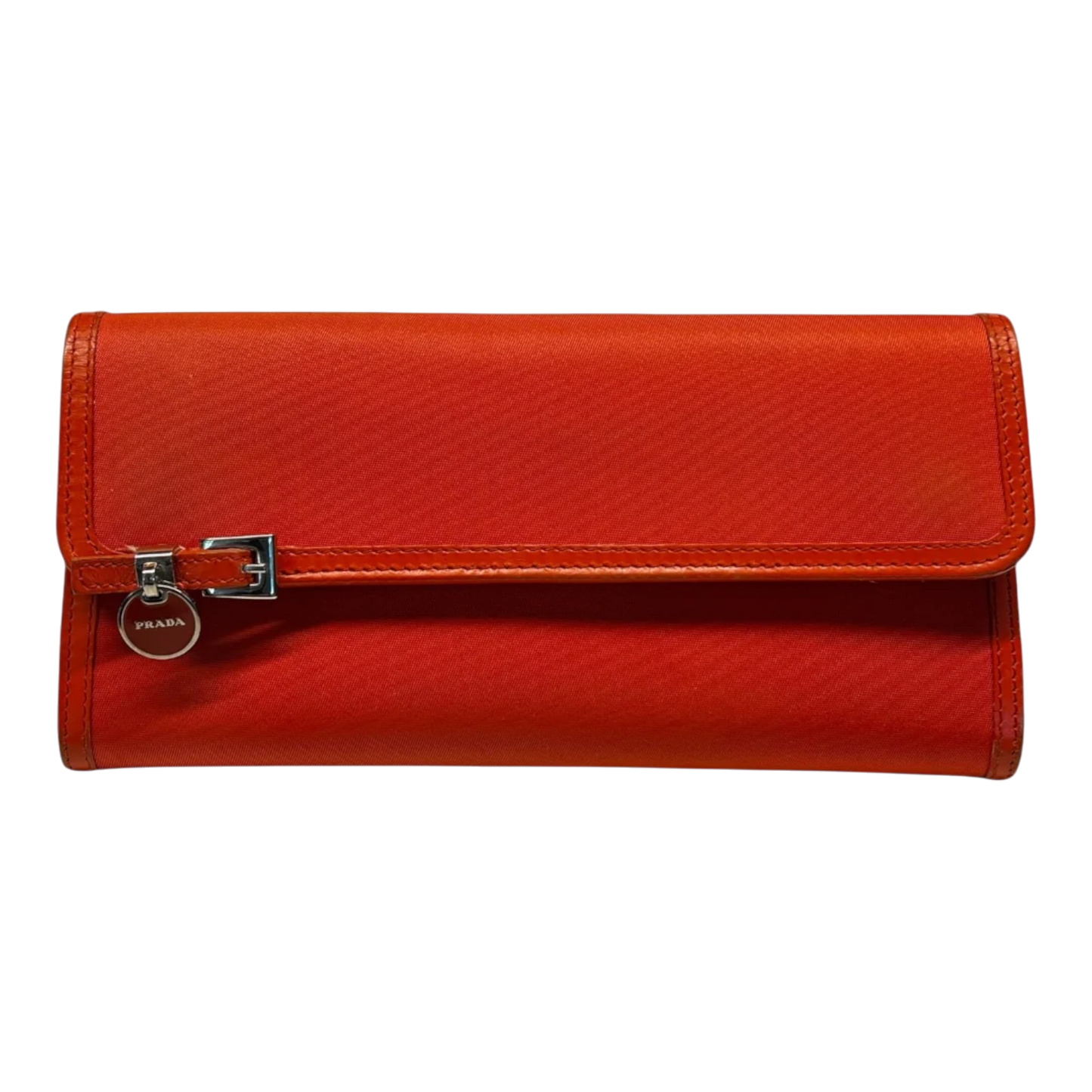 Prada Long Wallet Orange