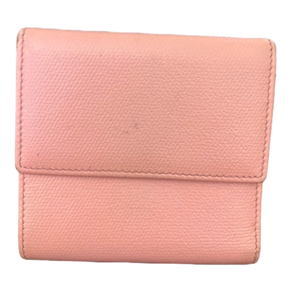 Chanel CC Logo Pink Sevruga Bifold Wallet