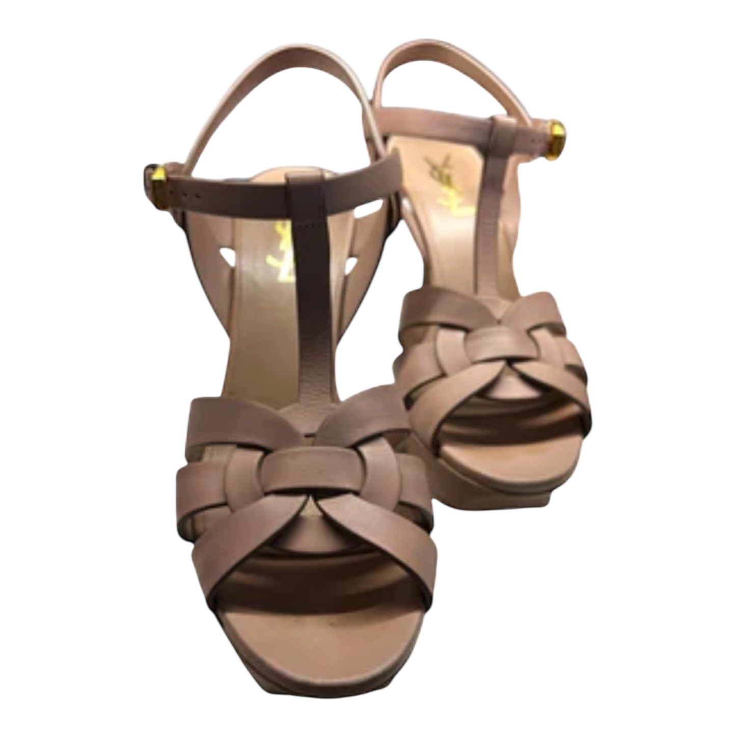 Saint Laurent Tribute Leather Platform  38.5