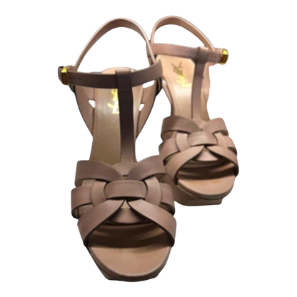 Saint Laurent Tribute Leather Platform  38.5
