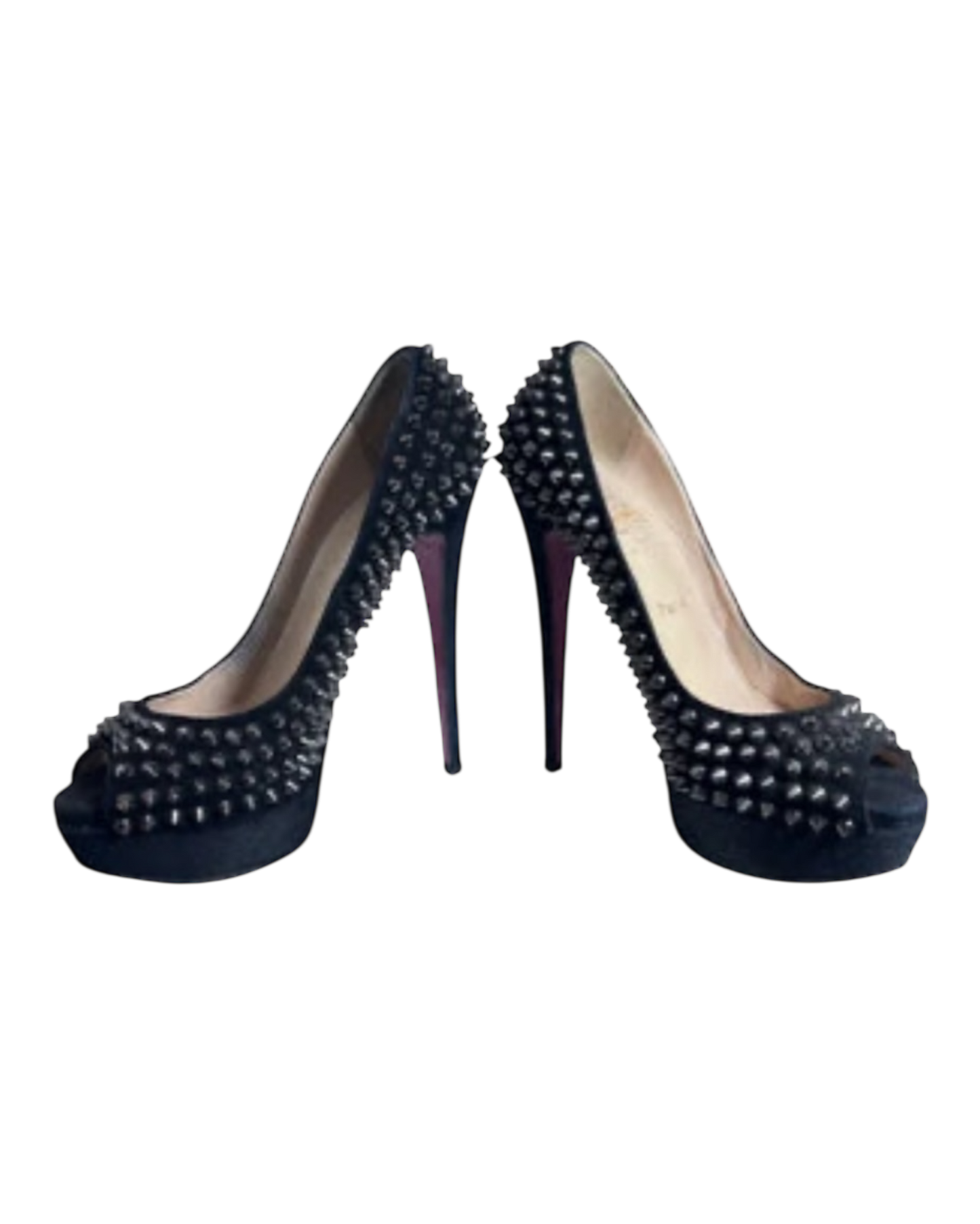 Christian Louboutin Lady Peep Stud Heels 38