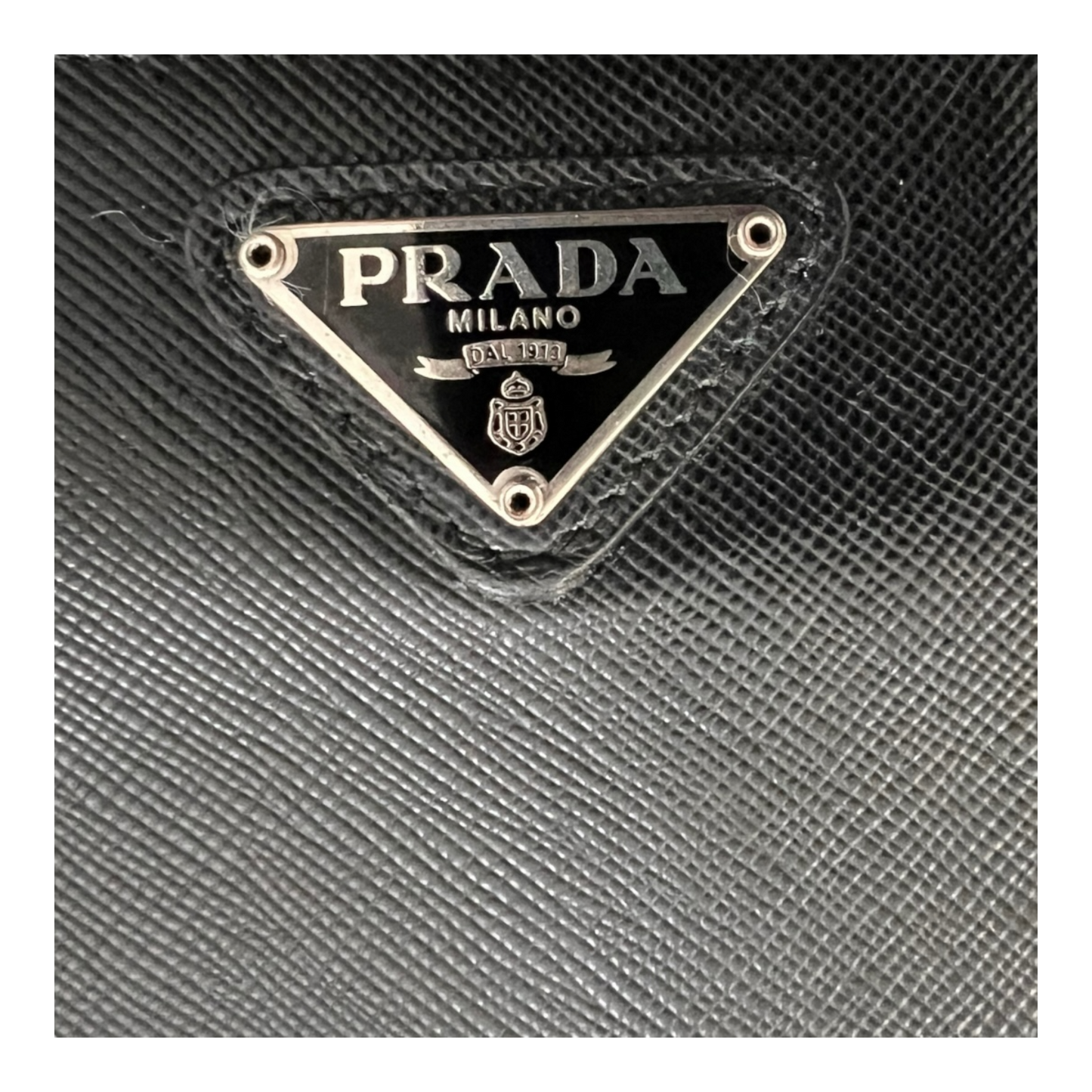 Prada Saffiano Leather Zippy Wallet Black