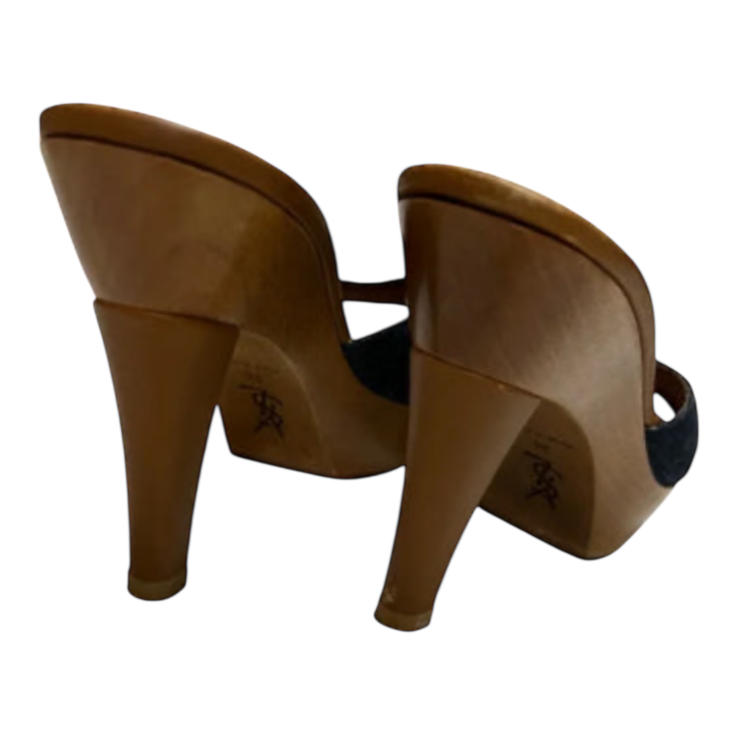 YSL Platform Wooden Heels Size 6