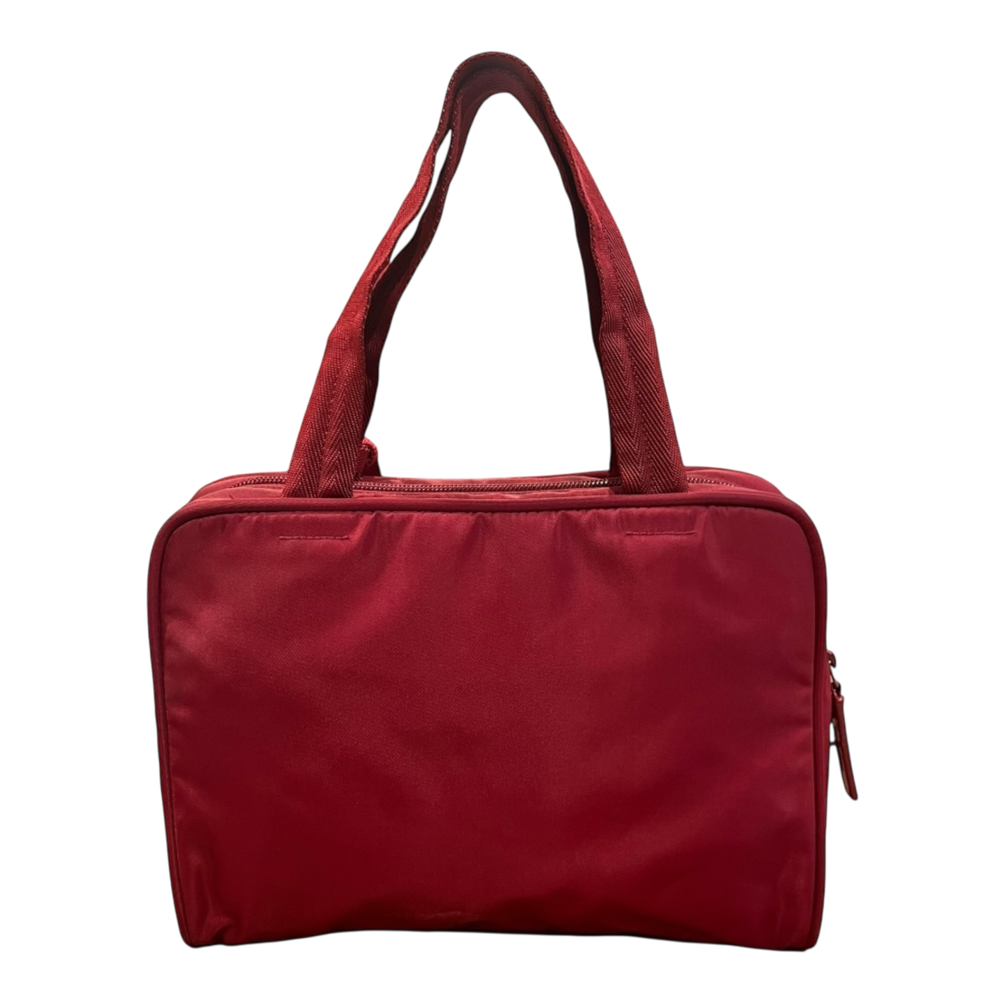 Prada Women's Top Handle Tessuto Nylon Small Bag Red