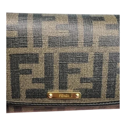 FENDI Tobacco Zucca Continental Wallet