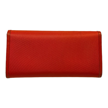 Prada Long Wallet Orange