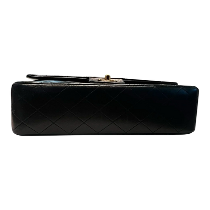 Chanel Vintage Classic Flap Black Lambskin Leather