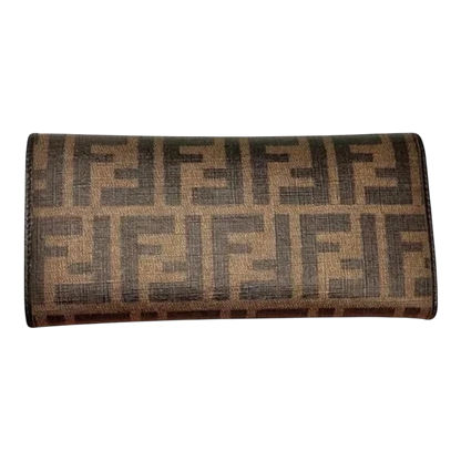 FENDI Tobacco Zucca Continental Wallet