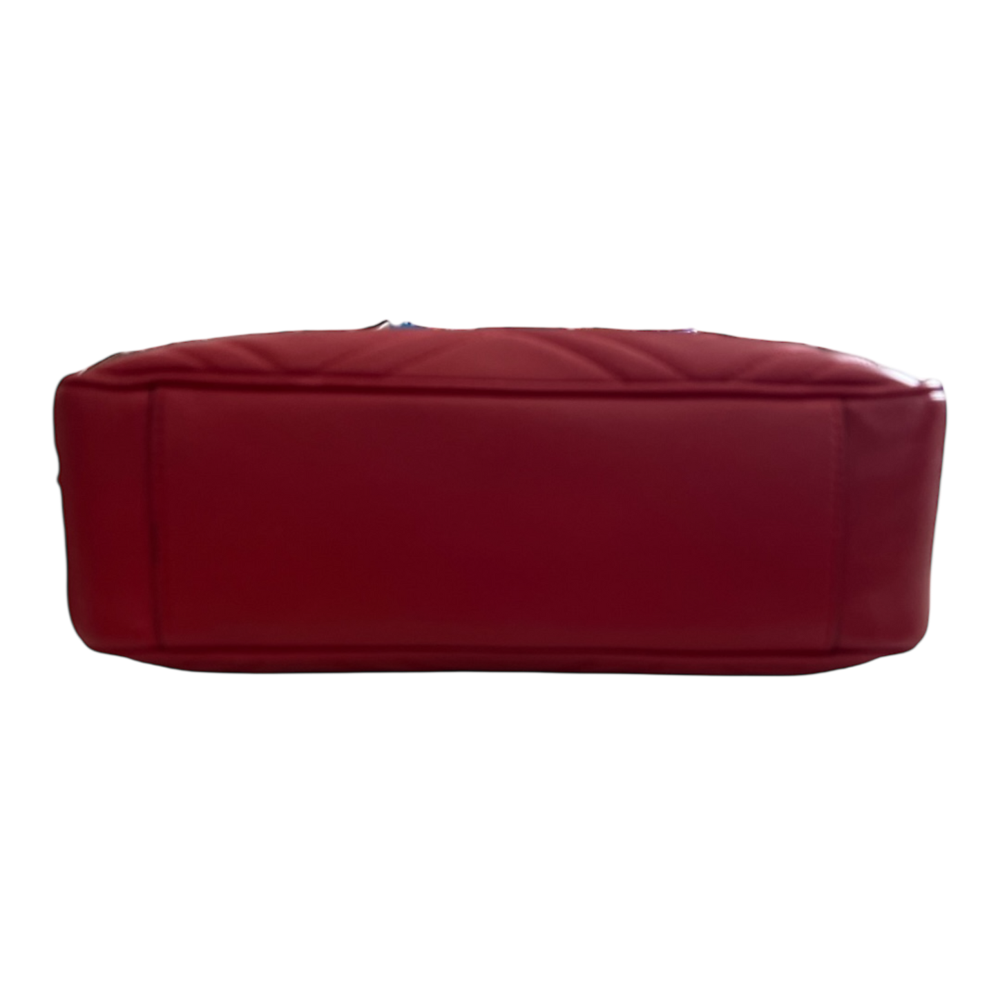 Gucci Marmont Medium Red Matelasse Red Crossbody Camera Bag Purse Chevron