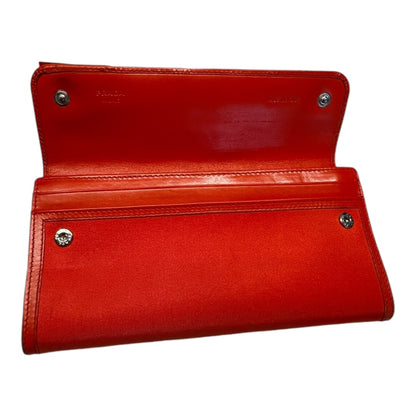 Prada Long Wallet Orange