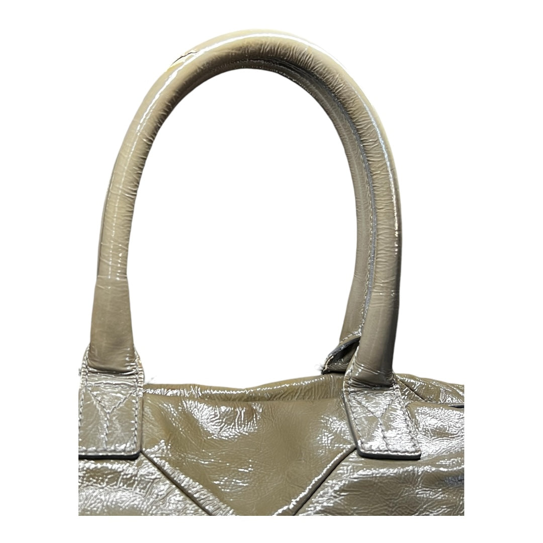 YSL Large "Y" Embossed Bag Taupe