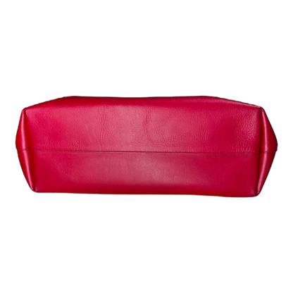 Saint Laurent Calfskin Large Shopping Tote Red