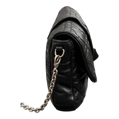 Christian Dior Black Cannage Leather Convertible Crossbody Bag
