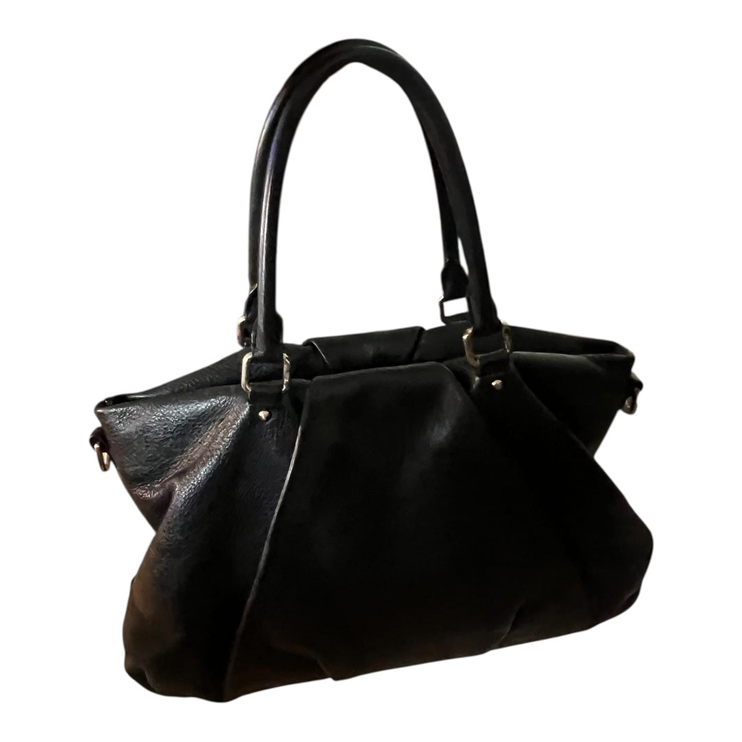 MCM Vintage Two-Way Bag Black Calfskin Leather