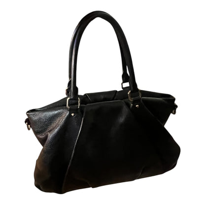MCM Vintage Two-Way Bag Black Calfskin Leather