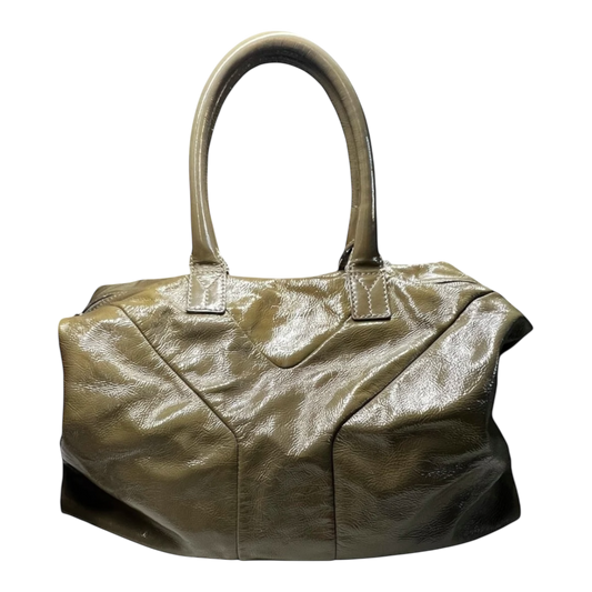 YSL Large "Y" Embossed Bag Taupe