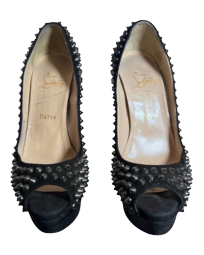 Christian Louboutin Lady Peep Stud Heels 38