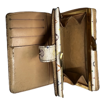 Louis Vuitton Vintage Murakami French Kisslock Wallet