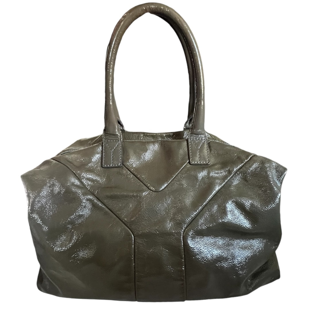 YSL Large "Y" Embossed Bag Taupe