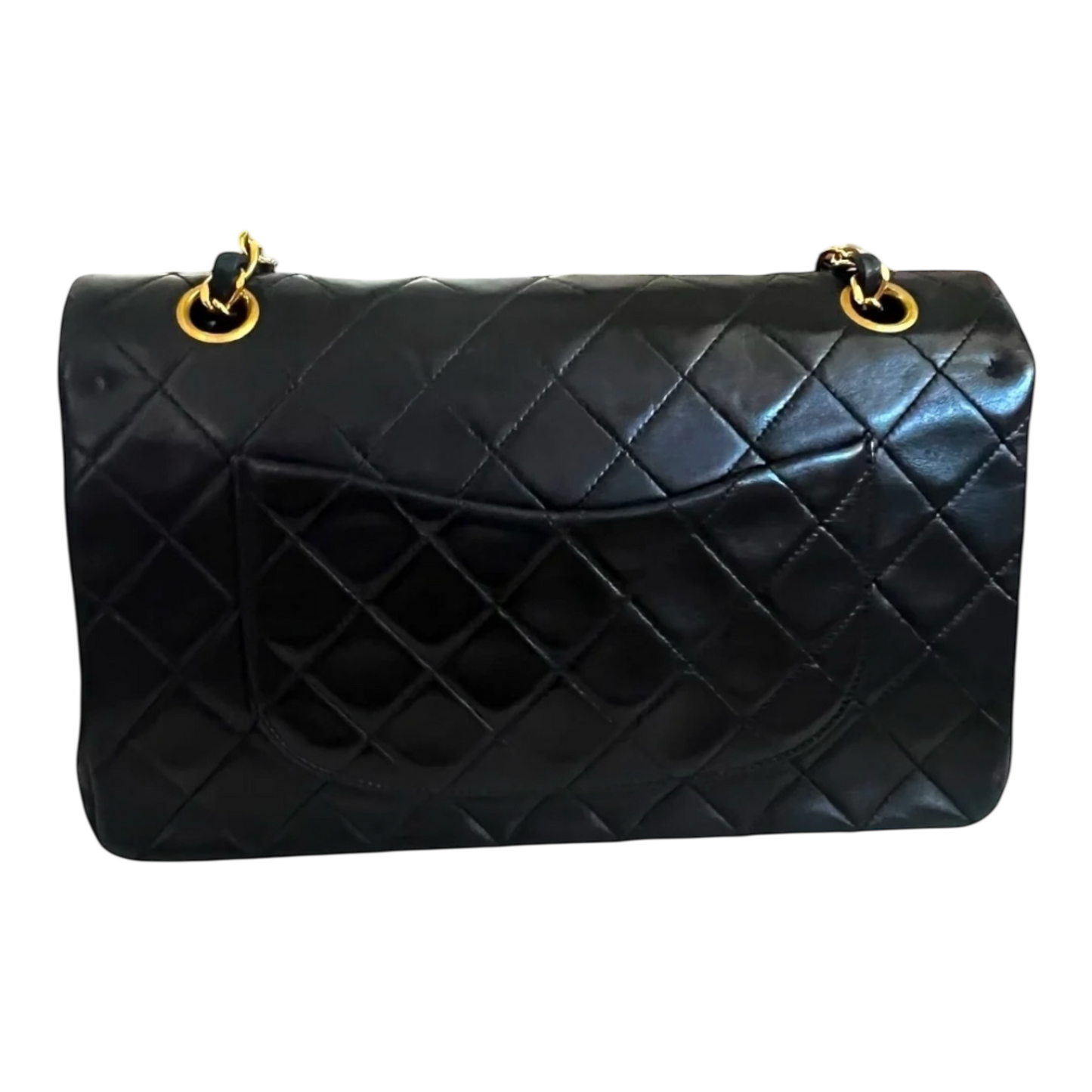 Chanel Vintage Classic Flap Black Lambskin Leather