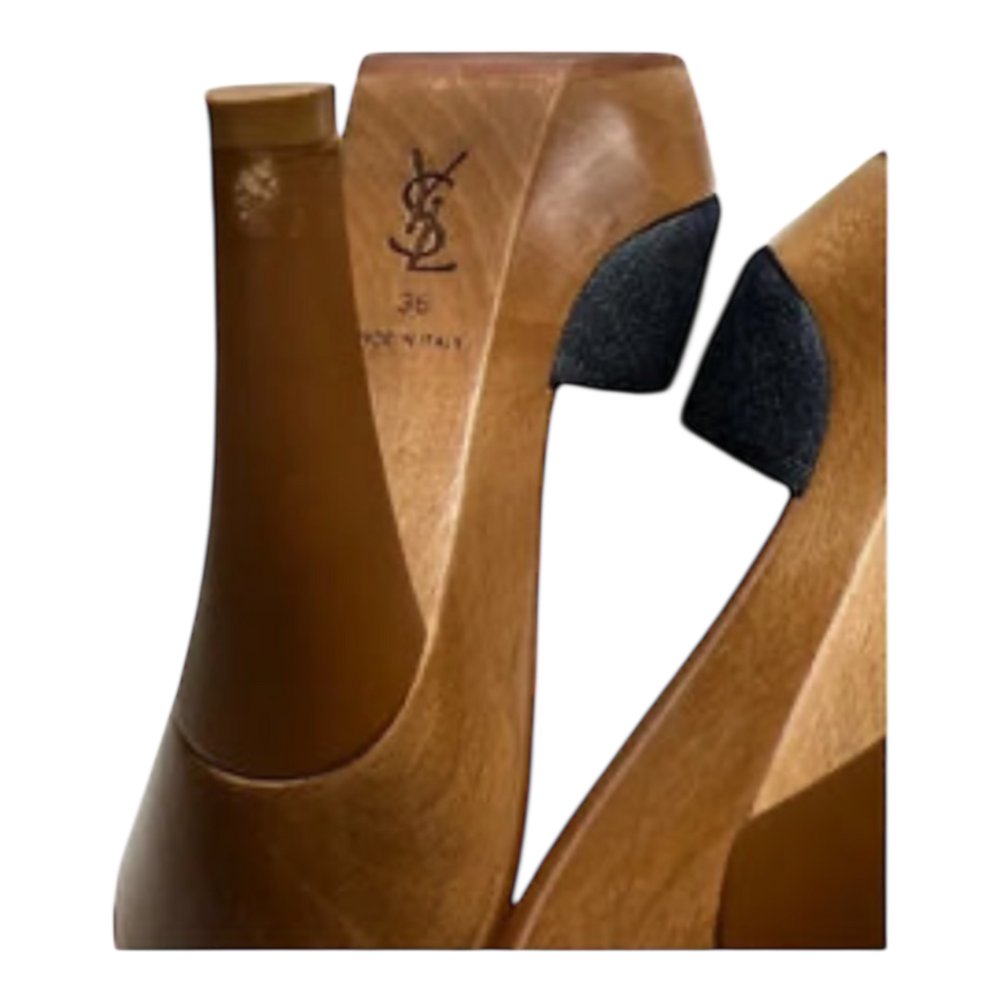 YSL Platform Wooden Heels Size 6