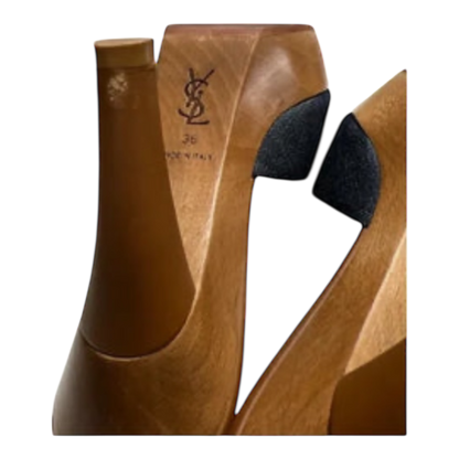 YSL Platform Wooden Heels Size 6