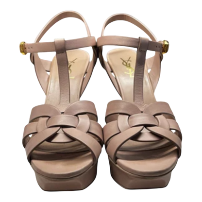 Saint Laurent Tribute Leather Platform  38.5