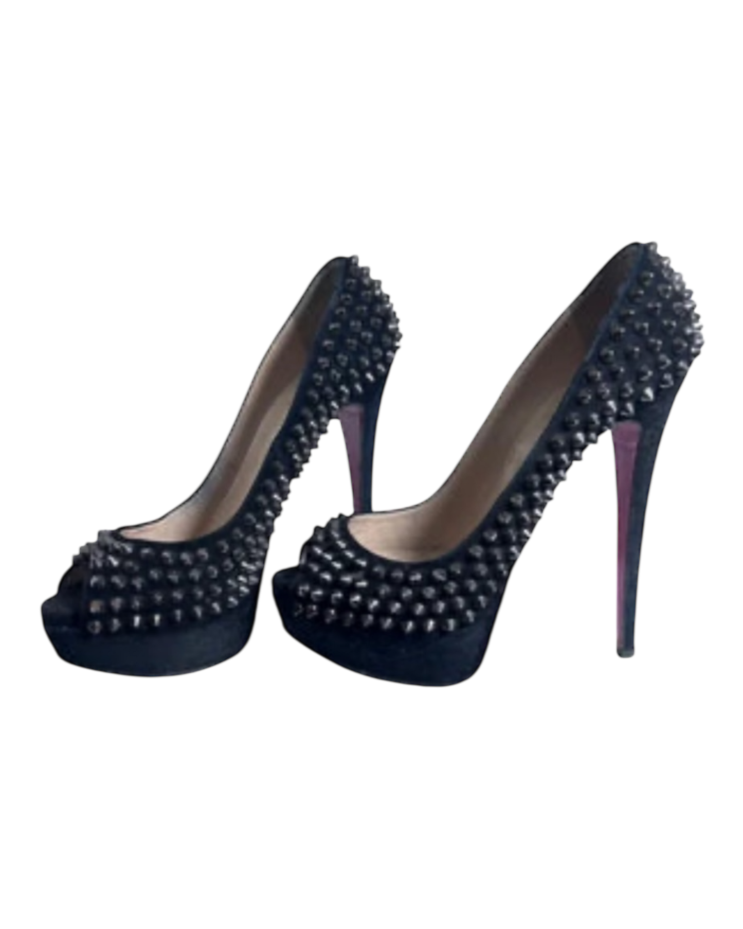 Christian Louboutin Lady Peep Stud Heels 38