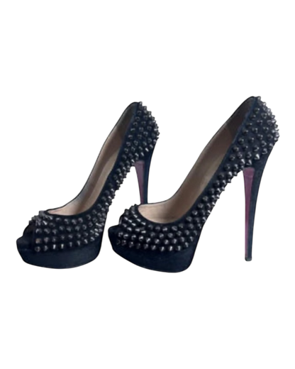Christian Louboutin Lady Peep Stud Heels 38