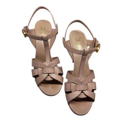 Saint Laurent Tribute Leather Platform  38.5