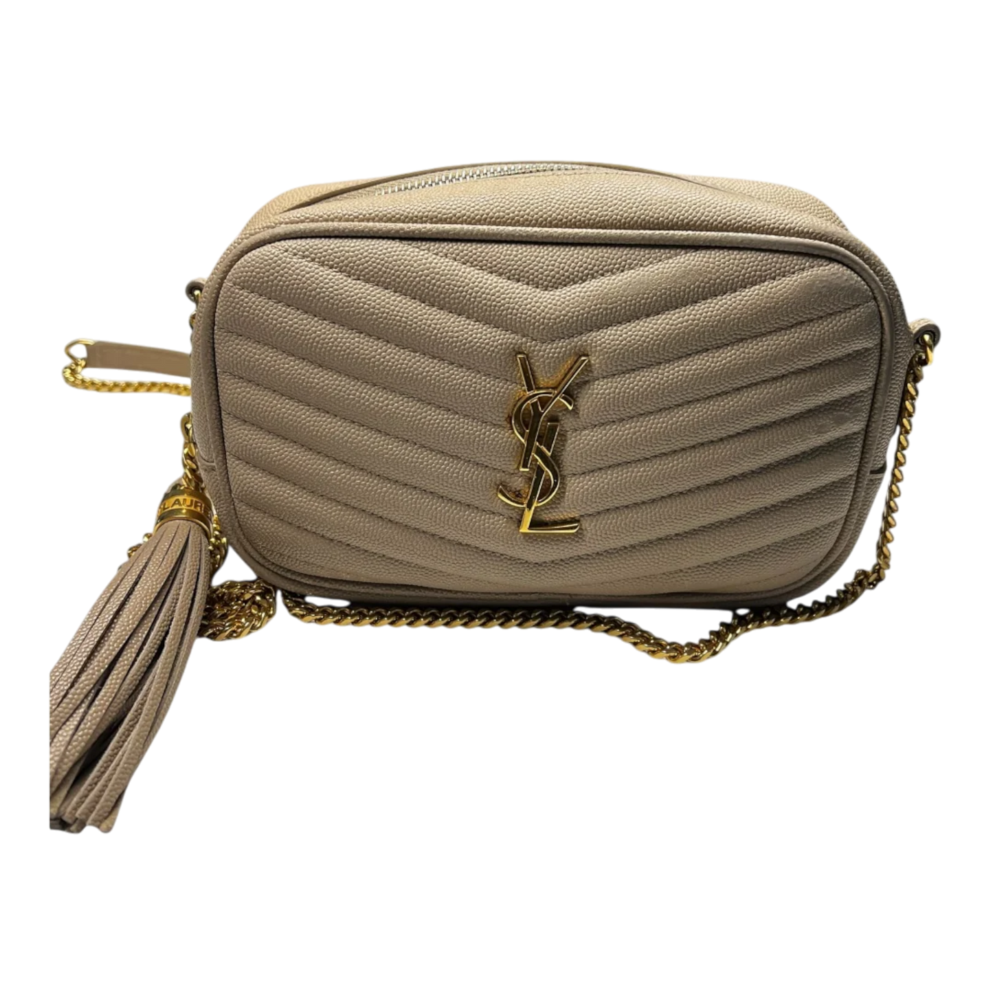 Saint Laurent Grain De Poudre Matelasse Monogram Mini Lou Camera Bag