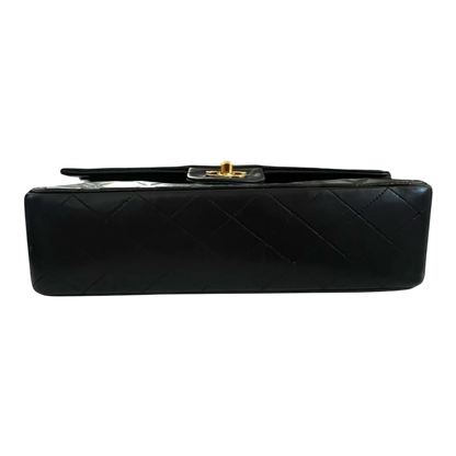 Chanel Vintage Classic Flap Black Lambskin Leather