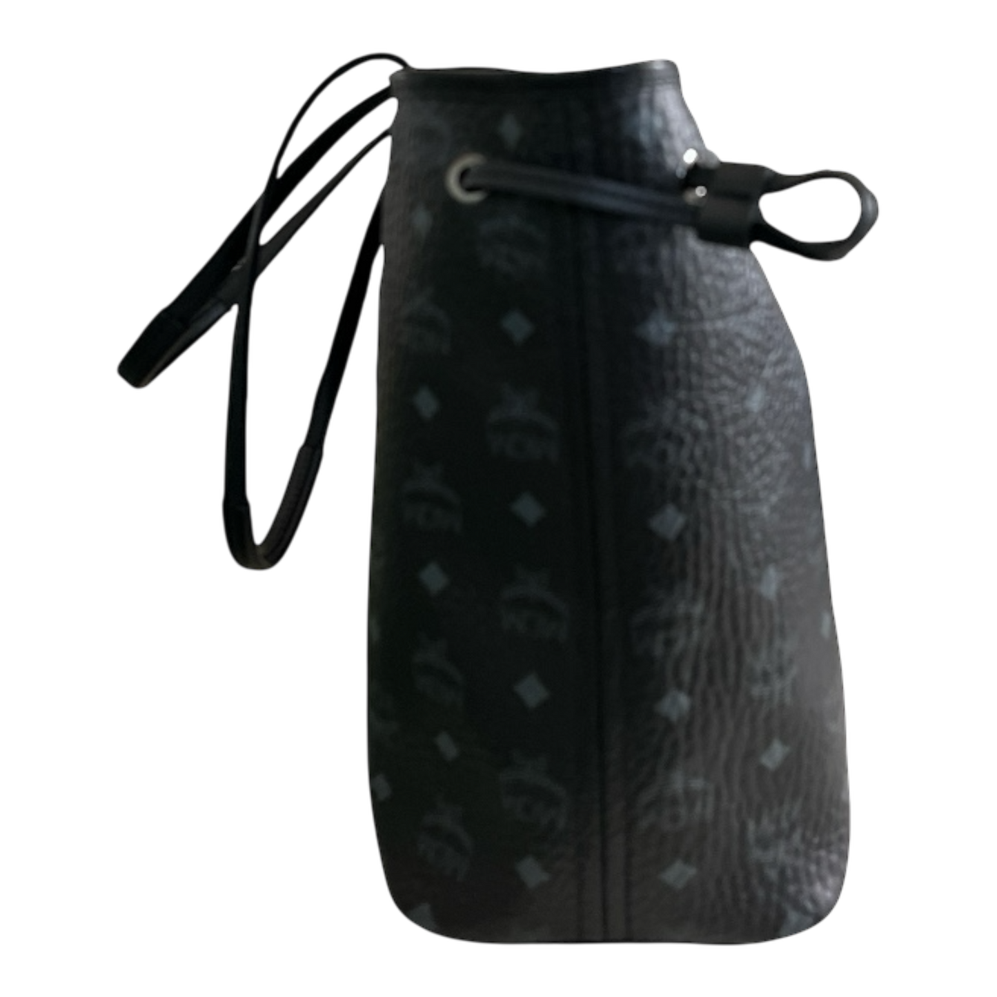 MCM Black Monogram Large Tote