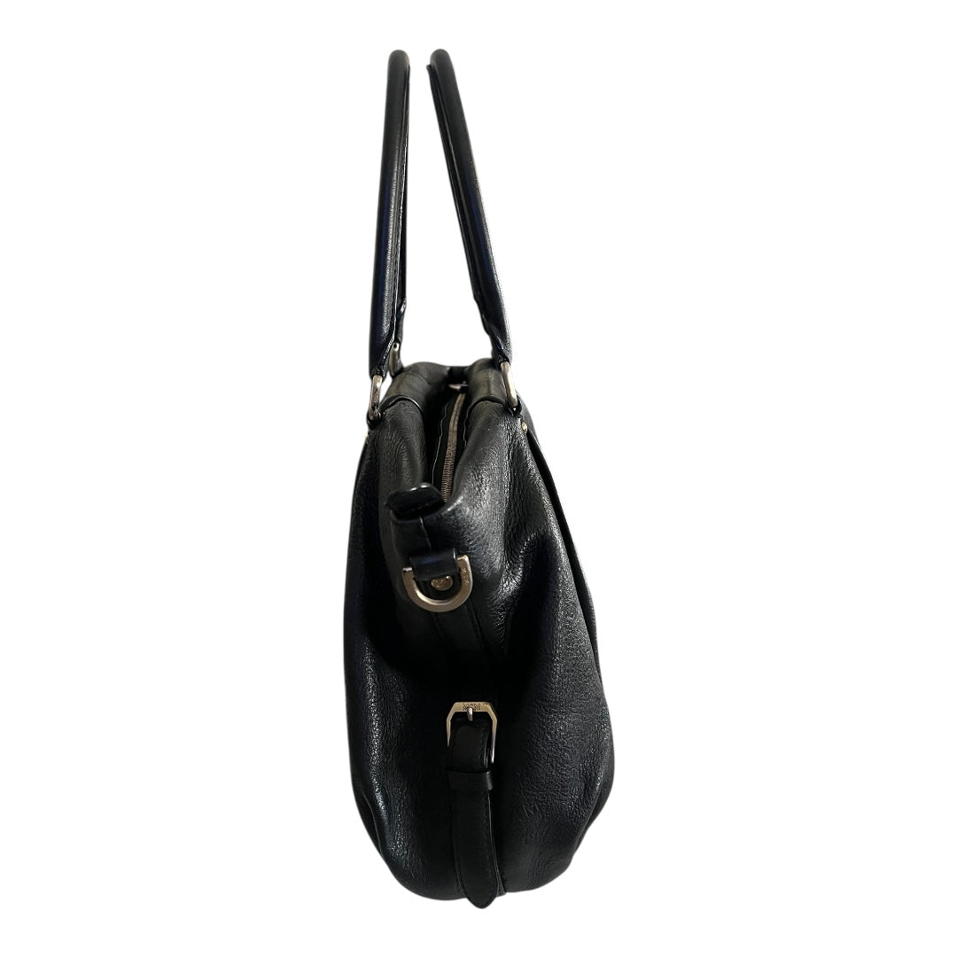 MCM Vintage Two-Way Bag Black Calfskin Leather