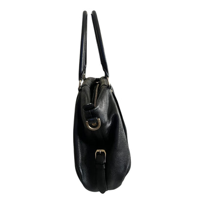 MCM Vintage Two-Way Bag Black Calfskin Leather