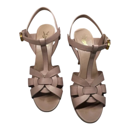 Saint Laurent Tribute Leather Platform  38.5
