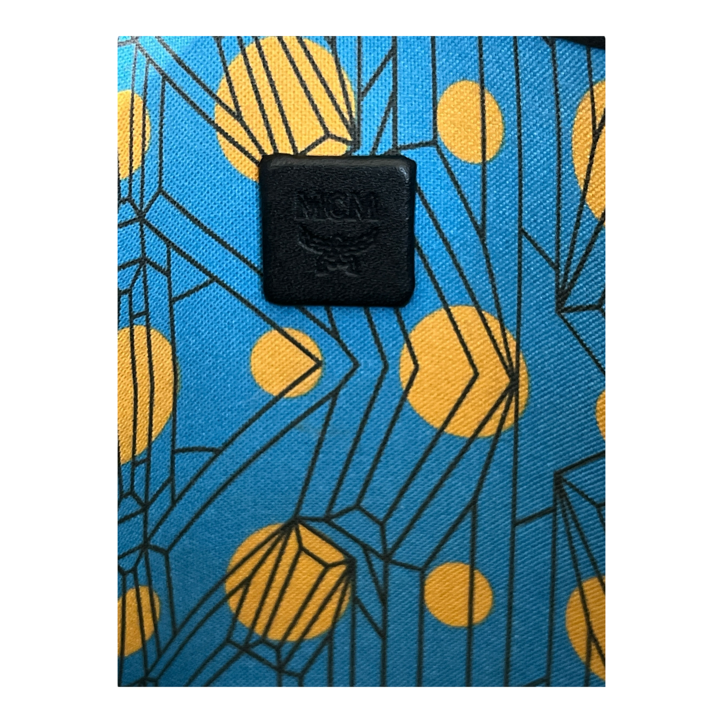 MCM Black Monogram Large Tote